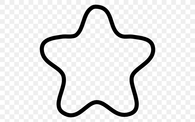 Line Shape Star Symbol Point, PNG, 512x512px, Shape, Area, Black, Black And White, Fivepointed Star Download Free
