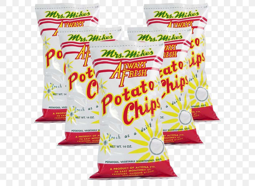 Mrs. Mike's Potato Chip Snack Ingredient, PNG, 600x600px, Potato, Bag, Eating, Ingredient, Material Download Free