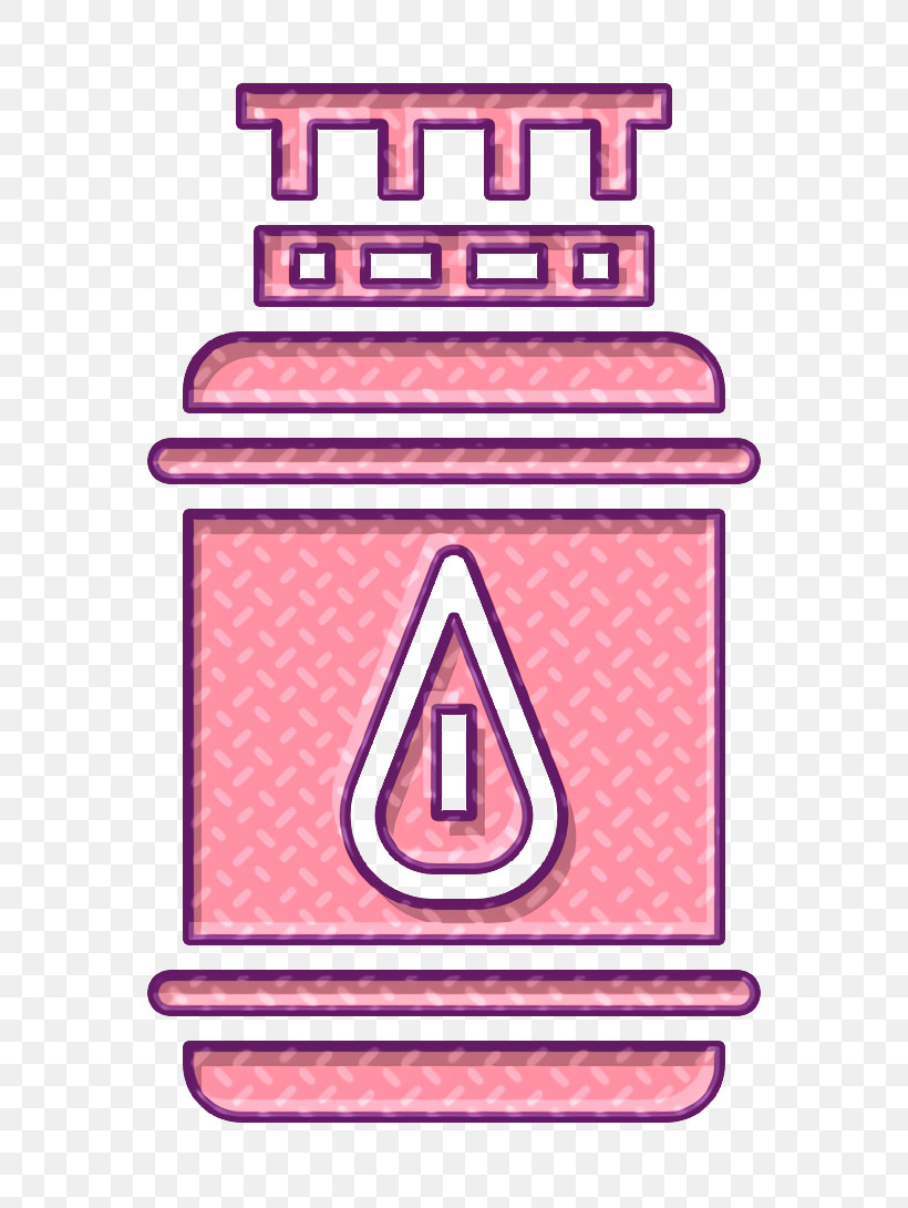 Home Equipment Icon Gas Icon Gas Bottle Icon, PNG, 668x1090px, Home Equipment Icon, Gas Bottle Icon, Gas Icon, Line, Pink Download Free