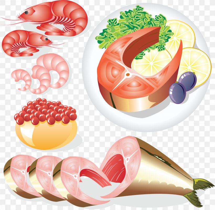 Japanese Cuisine Sushi Seafood Dishes, PNG, 5557x5424px, Japanese Cuisine, Cuisine, Diet Food, Drawing, Fish Download Free