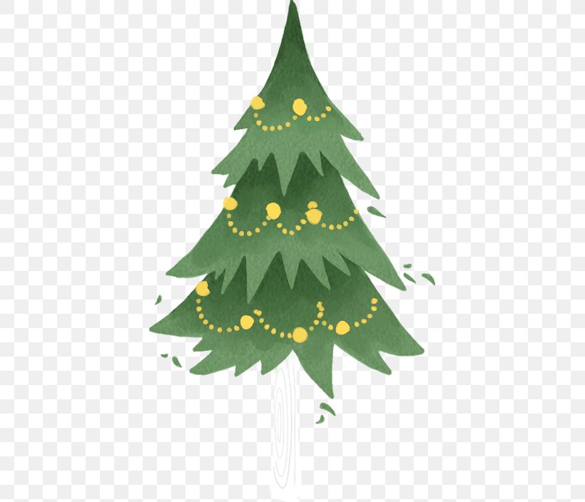Christmas Tree Santa Claus, PNG, 401x704px, Christmas Tree, Branch, Cartoon, Christmas, Christmas Decoration Download Free