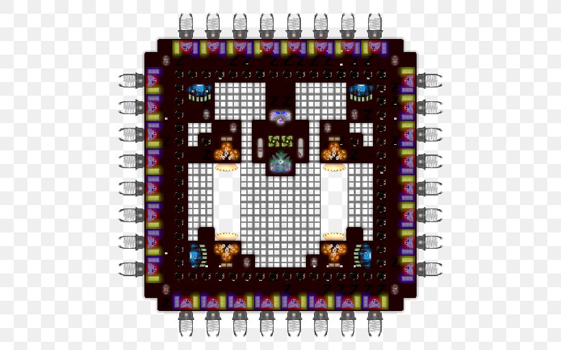Microcontroller, PNG, 512x512px, Microcontroller, Circuit Component, Electronic Component, Electronics, Purple Download Free