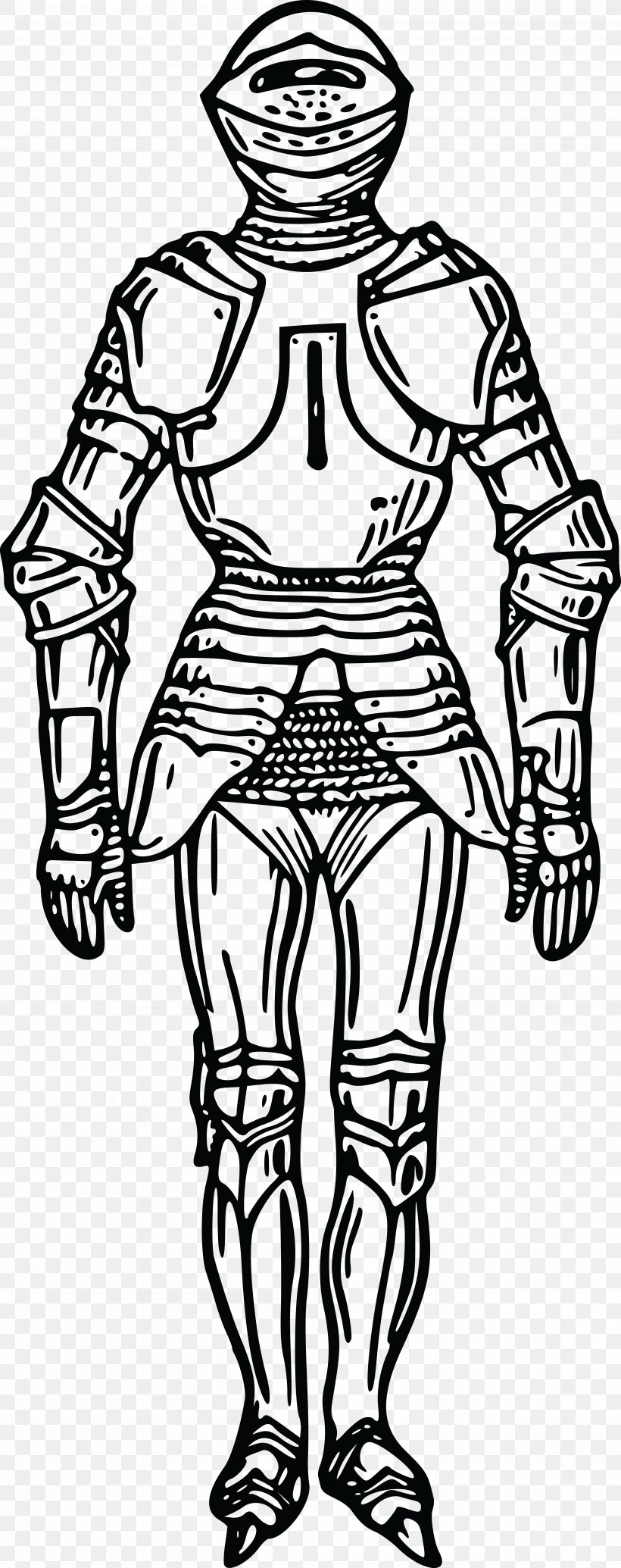 Plate Armour Body Armor Drawing Clip Art, PNG, 4000x10096px, Plate Armour, Arm, Armour, Art, Artwork Download Free
