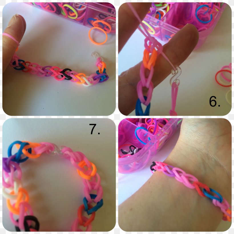 Rainbow Loom Bracelet Rubber Bands How-to, PNG, 2000x2000px, Watercolor, Cartoon, Flower, Frame, Heart Download Free
