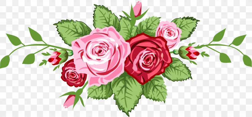 Vector Graphics Clip Art Rose Image Illustration, PNG, 5610x2601px, Rose, Art, Cut Flowers, Drawing, Flora Download Free