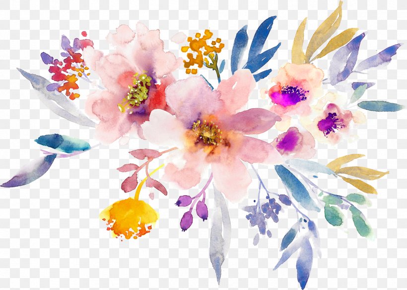 Gouache Painting Flowers Creative, PNG, 1404x1000px, Watercolour Flowers, Art, Blossom, Branch, Color Download Free