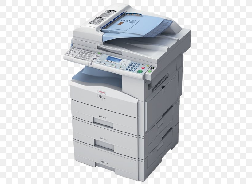 Paper Ricoh Multi-function Printer Photocopier, PNG, 600x600px, Paper, Copying, Fax, Image Scanner, Inkjet Printing Download Free