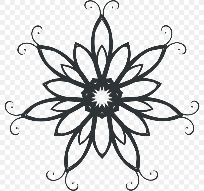 Silhouette Line Art Clip Art, PNG, 784x766px, Silhouette, Art, Artwork, Black And White, Flora Download Free