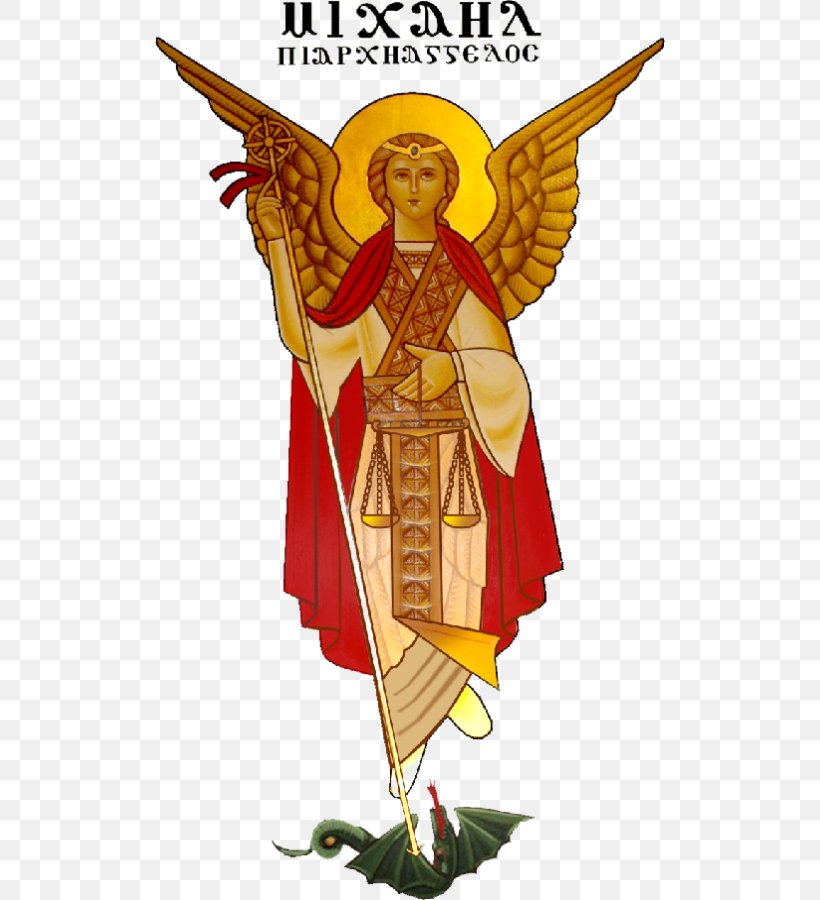 Angel Michael Coptic Orthodox Church Of Alexandria Copts Coptic Art, PNG, 510x900px, Angel, Archangel, Art, Christian Church, Christianity Download Free
