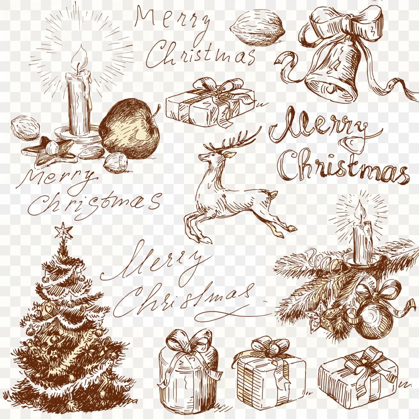 Christmas Tree Christmas Card Illustration, PNG, 2913x2914px, Christmas, Christmas And Holiday Season, Christmas Card, Christmas Decoration, Christmas Ornament Download Free
