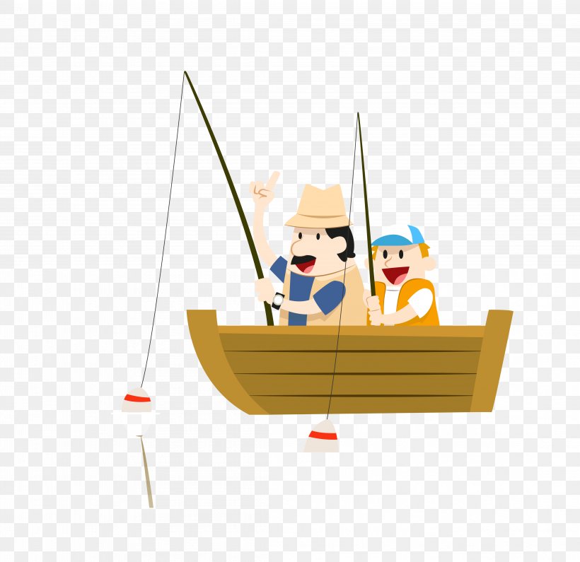 Fishing, PNG, 4393x4260px, Fishing, Animation, Boat, Cartoon, Fish