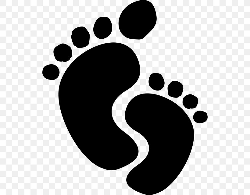 Footprint Clip Art, PNG, 542x640px, Footprint, Barefoot, Black, Black And White, Foot Download Free