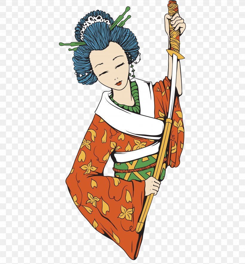 Geisha Japanese Art Royalty-free Illustration, PNG, 3618x3900px, Geisha, Art, Clothing, Costume Design, Japanese Art Download Free