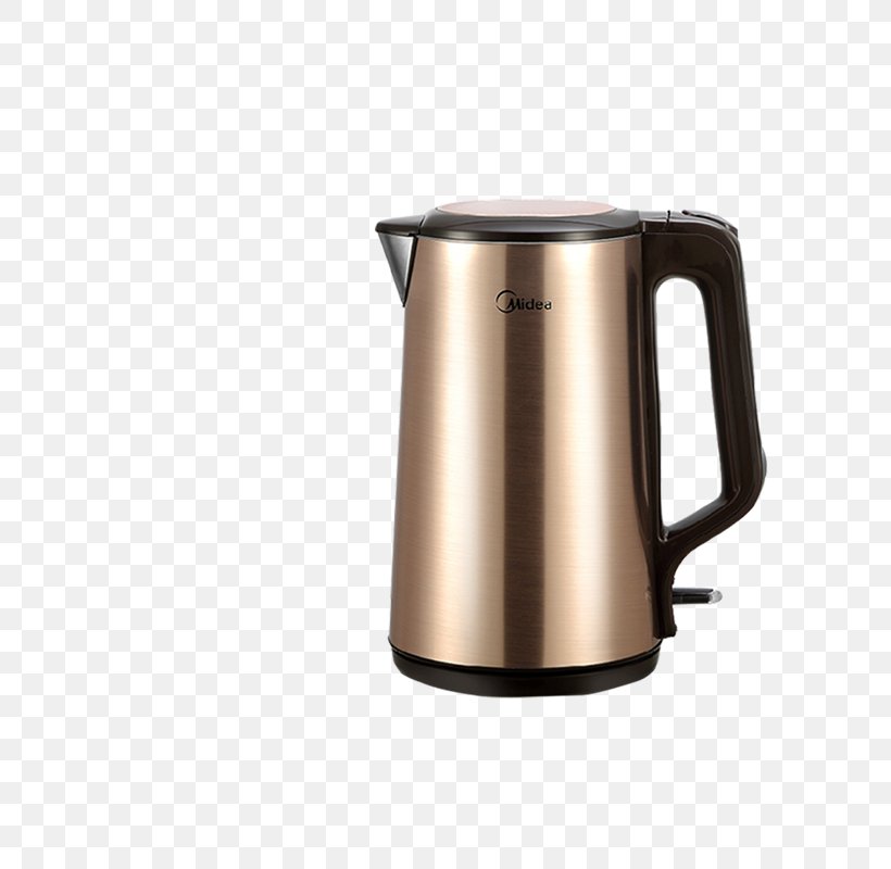 Kettle Midea Electricity Electric Heating Stainless Steel, PNG, 800x800px, Kettle, Cup, Drinkware, Electric Heating, Electric Kettle Download Free