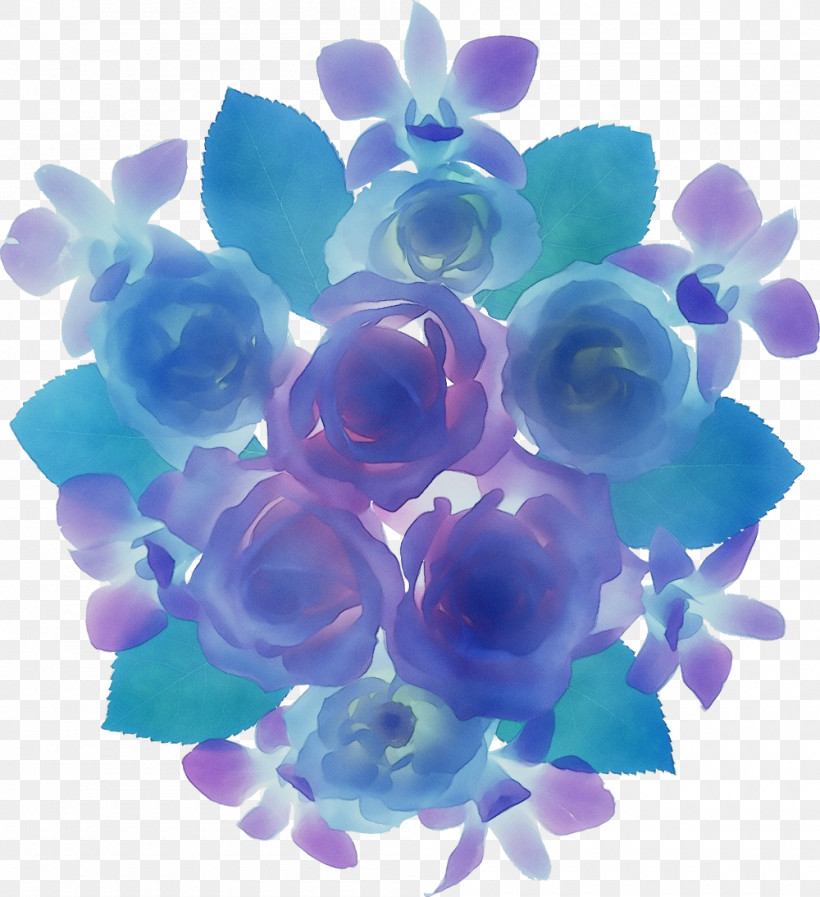 Blue Rose, PNG, 1000x1094px, Watercolor, Blue, Blue Rose, Color, Floral Design Download Free