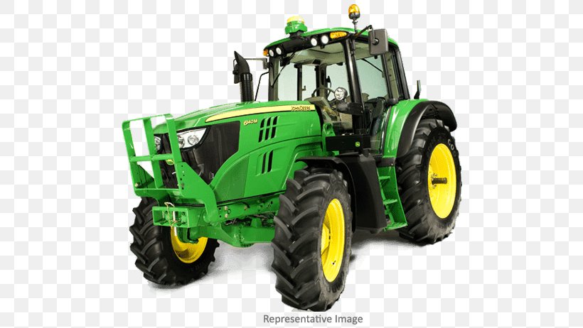 John Deere Tractor Agriculture Heavy Machinery Row Crop, PNG, 642x462px, John Deere, Agricultural Machinery, Agriculture, Automotive Tire, Baler Download Free