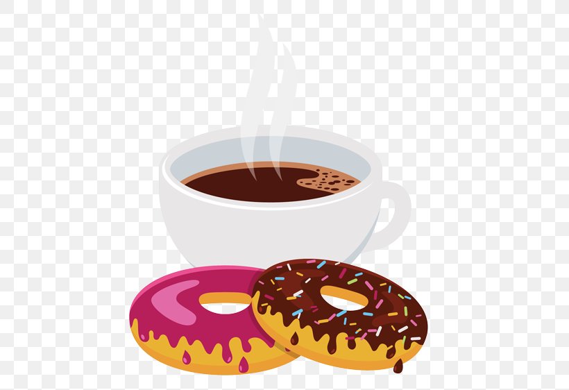 Cafe Coffee Cup Donuts Breakfast, PNG, 500x562px, Cafe, Bakery, Breakfast, Coffee, Coffee Cup Download Free