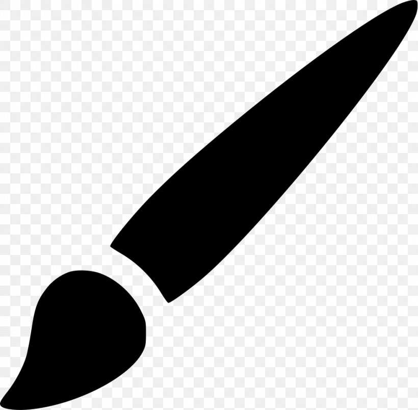 Paintbrush Drawing, PNG, 981x962px, Brush, Art, Black, Black And White, Cold Weapon Download Free