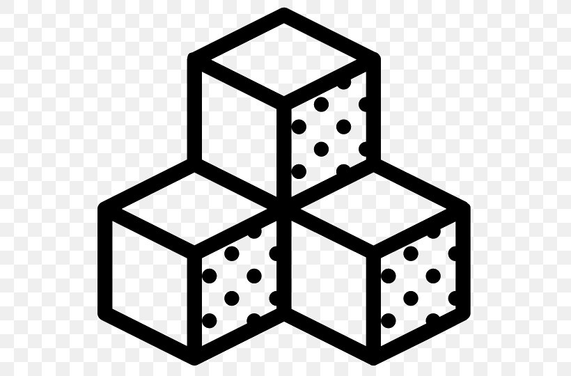 Sugar Cubes Icon Design, PNG, 540x540px, Cube, Artwork, Black And White, Icon Design, Rectangle Download Free