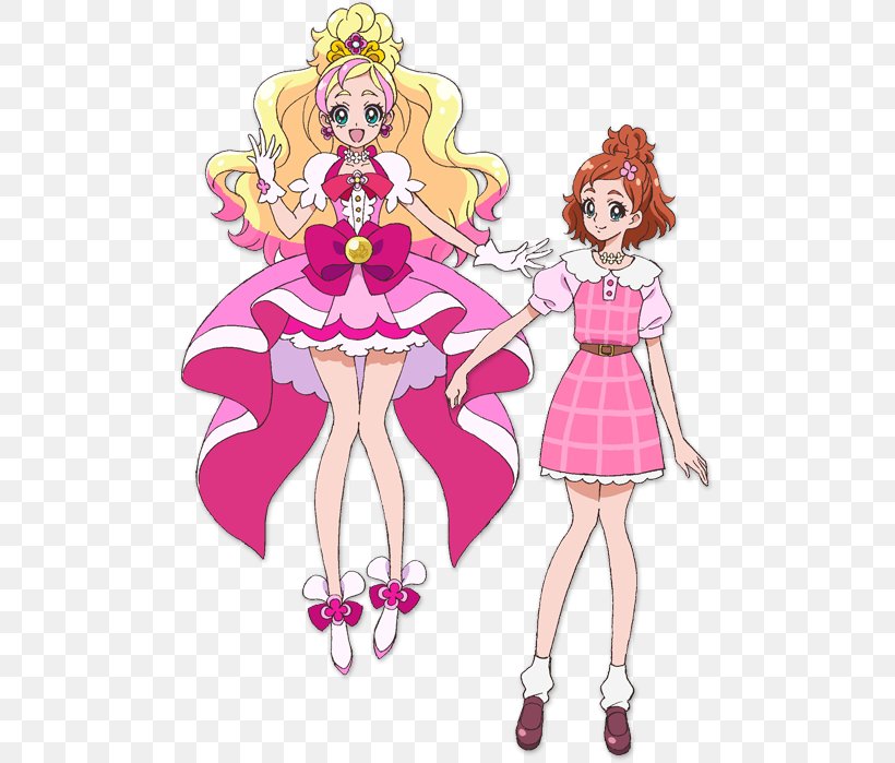 Cure Flora Pretty Cure Hibiki Hojo Tsubomi Hanasaki Character, PNG, 493x699px, Watercolor, Cartoon, Flower, Frame, Heart Download Free