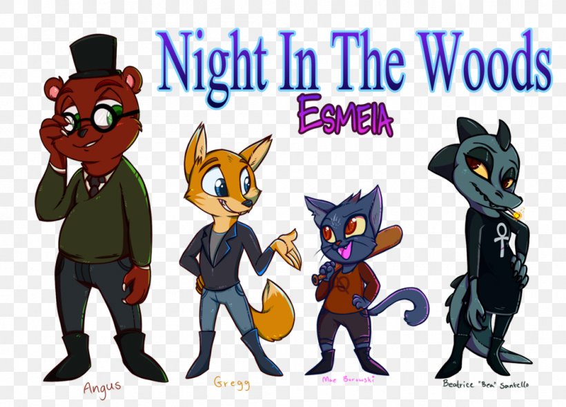 Fan Art Night In The Woods Video Game Drawing, PNG, 1053x759px, Fan Art, Art, Carnivoran, Cartoon, Cat Like Mammal Download Free