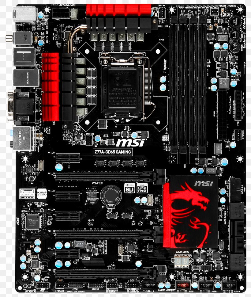 Motherboard MSI LGA 1155 ATX Central Processing Unit, PNG, 2068x2444px, Motherboard, Atx, Central Processing Unit, Computer, Computer Accessory Download Free
