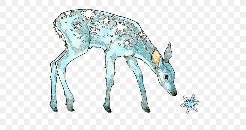 Reindeer Drawing Snow Watercolor Painting, PNG, 600x436px, Reindeer, Animal Figure, Antler, Cattle Like Mammal, Deer Download Free