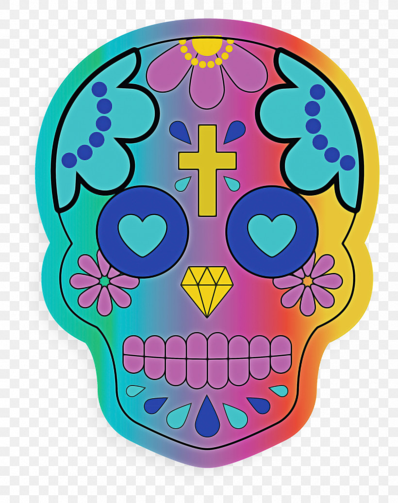 Skull Mexico, PNG, 2374x3000px, Skull, Calavera, Day Of The Dead, Death, Drawing Download Free