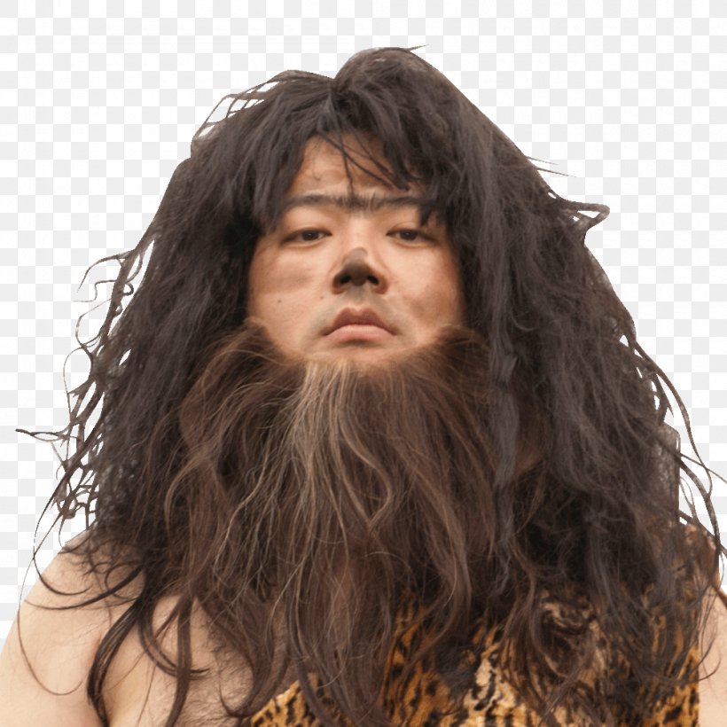 Yūsha Yoshihiko 江戸むらさき Merebu Caveman 原始, PNG, 1000x1000px, Caveman, Beard, Brown Hair, Chin, Facial Hair Download Free
