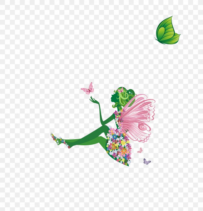 Butterfly Fairy Download Illustration, PNG, 1500x1565px, Butterfly, Elf, Fairy, Flower, Flower Fairies Download Free