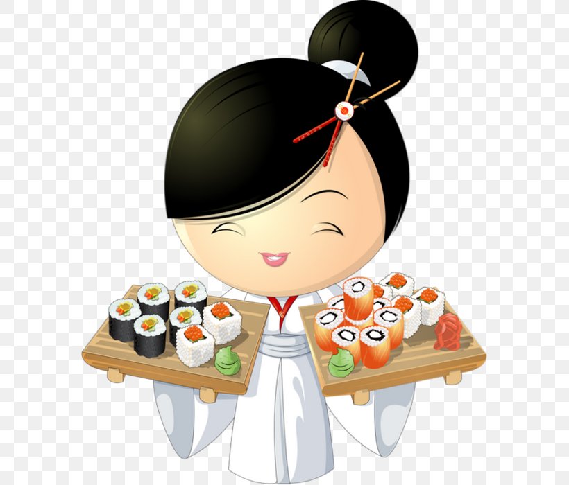 Sushi Japanese Cuisine Royalty-free Clip Art, PNG, 585x700px, Sushi, Chef, Cook, Cuisine, Drawing Download Free