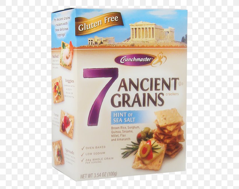 Vegetarian Cuisine Cracker Salt Cereal Whole Grain, PNG, 650x650px, Vegetarian Cuisine, Ancient Grains, Cereal, Convenience Food, Cracker Download Free