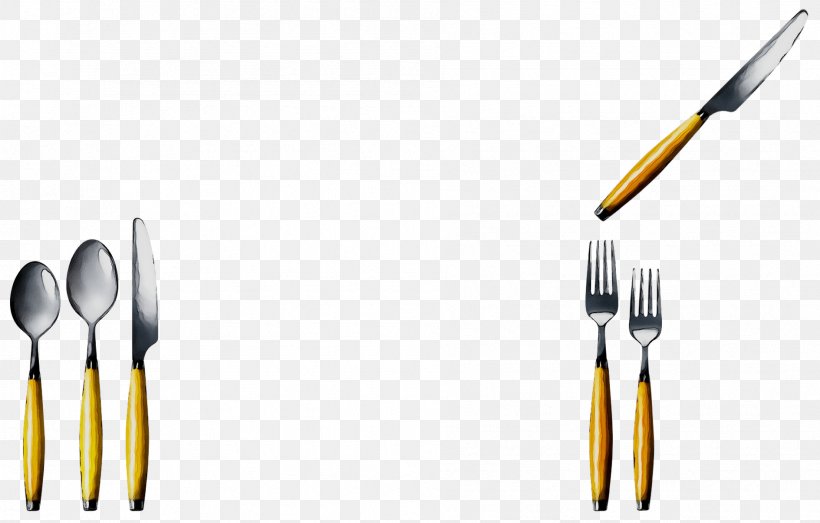 Yellow Product Design, PNG, 1889x1206px, Yellow, Cutlery, Fork, Kitchen Utensil, Spoon Download Free
