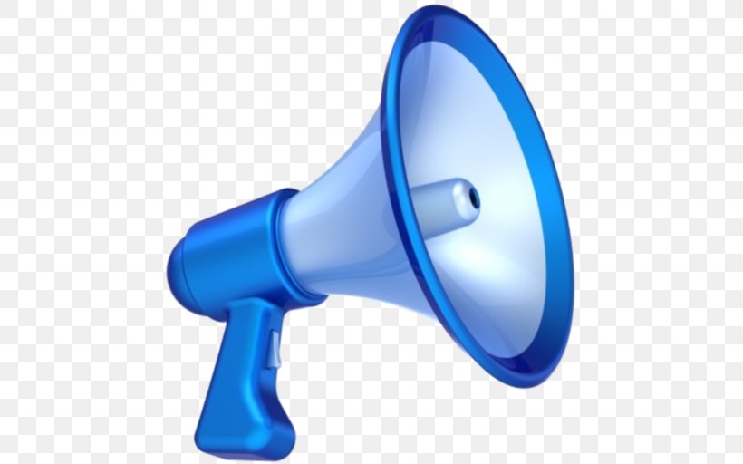 Megaphone Stock Photography, PNG, 512x512px, Megaphone, Advertising, Blue, Cheerleading, Communication Download Free