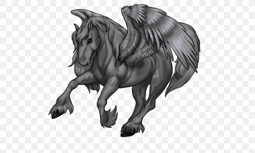 Unicorn Mustang Sketch Legendary Creature Image, PNG, 555x491px, Unicorn, Animal Figure, Animation, Art, Blackandwhite Download Free