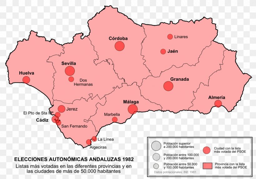 Andalusian Regional Election, 2015 Andalusian Regional Election, 2008 Andalusian Regional Election, 1990 Andalusian Regional Election, 1986, PNG, 1200x840px, Andalusia, Area, Election, Map, Spanish General Election 1996 Download Free