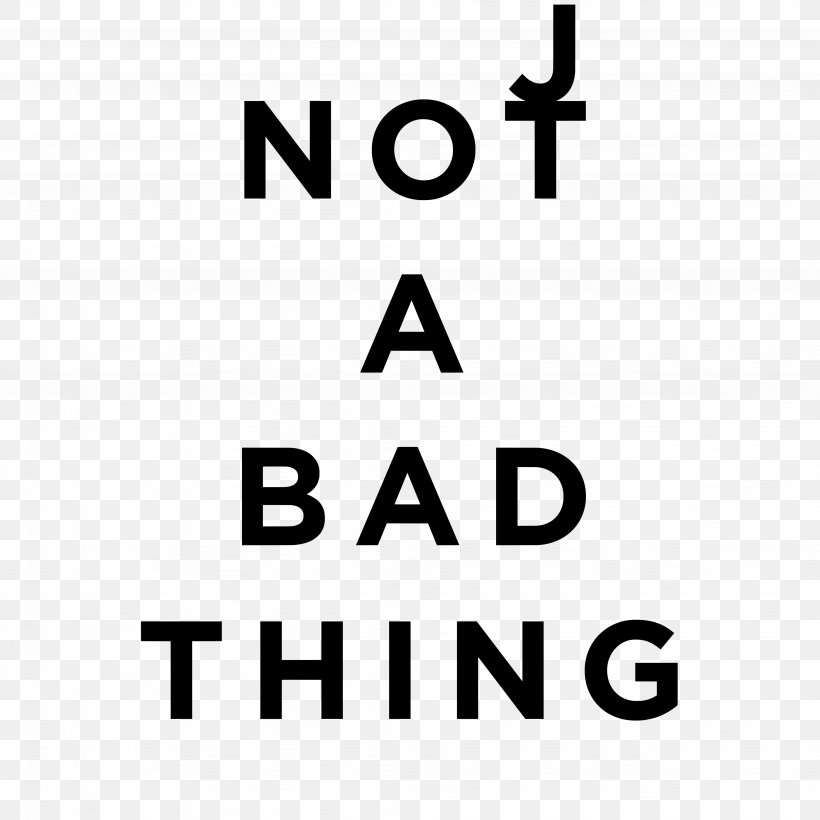 Not A Bad Thing Logo Brand Angle, PNG, 4096x4096px, Logo, Area, Black, Black And White, Black M Download Free
