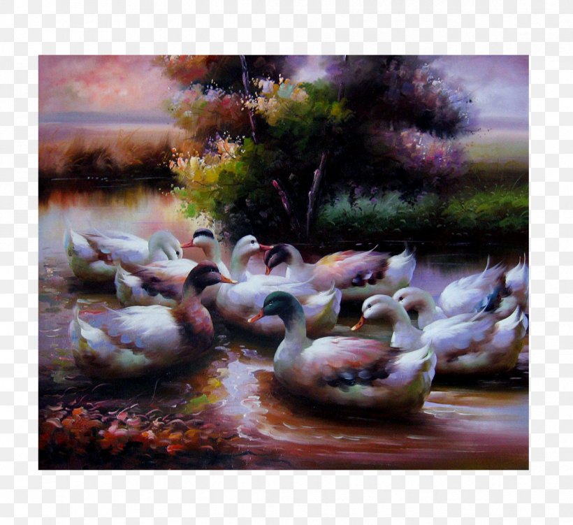 Oil Painting Wallpaper, PNG, 1168x1070px, Oil Painting, Art, Artwork, Bird, Duck Download Free