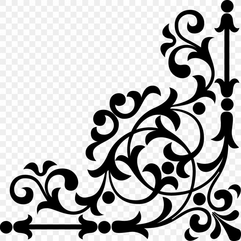 Picture Frames Clip Art, PNG, 999x1000px, Picture Frames, Artwork, Black, Black And White, Branch Download Free