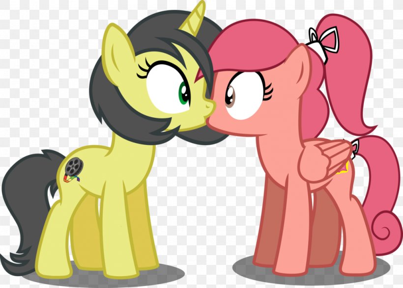 Pony Kiss DeviantArt Animated Series, PNG, 1024x734px, Watercolor, Cartoon, Flower, Frame, Heart Download Free