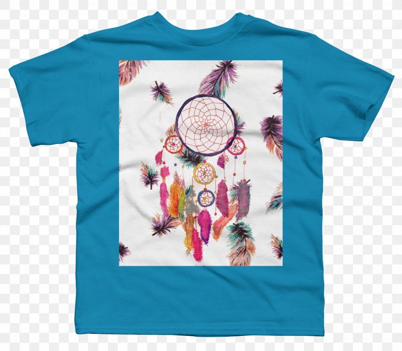 T-shirt Scarf Watercolor Painting Hoodie Dreamcatcher, PNG, 1800x1575px, Tshirt, Art, Blue, Brand, Clothing Download Free