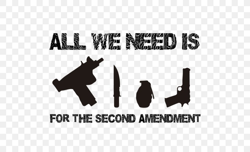 T-shirt Hoodie Second Amendment To The United States Constitution Firearm, PNG, 500x500px, Tshirt, Area, Black, Black And White, Brand Download Free