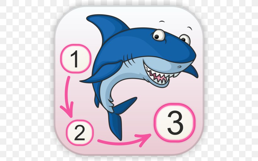 Connect The Dots Game App Store Halo Wars, PNG, 512x512px, Connect The Dots, App Store, Cartilaginous Fish, Coloring Book, Dolphin Download Free