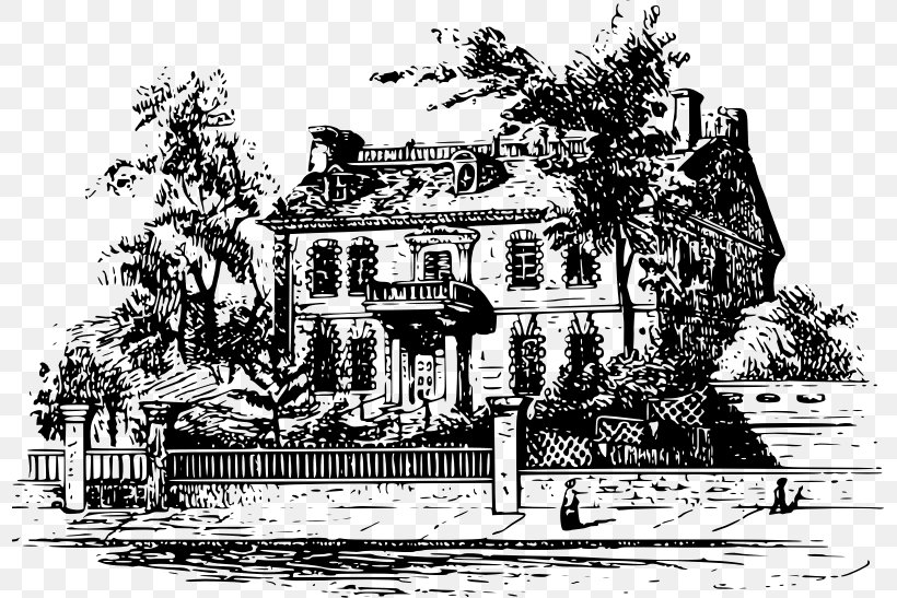 Home Manor House Clip Art, PNG, 797x547px, Home, Almshouse, Architecture, Art, Black And White Download Free