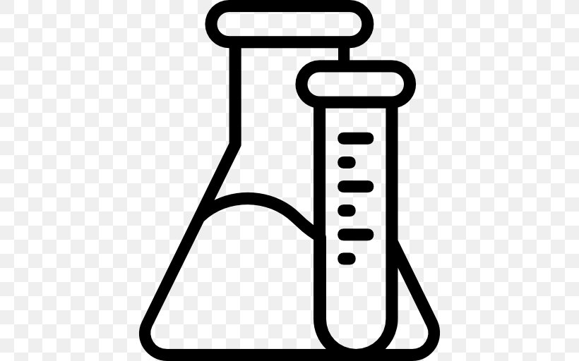 Laboratory Flasks Test Tubes Science Chemistry, PNG, 512x512px, Laboratory Flasks, Area, Black And White, Chemical Substance, Chemistry Download Free