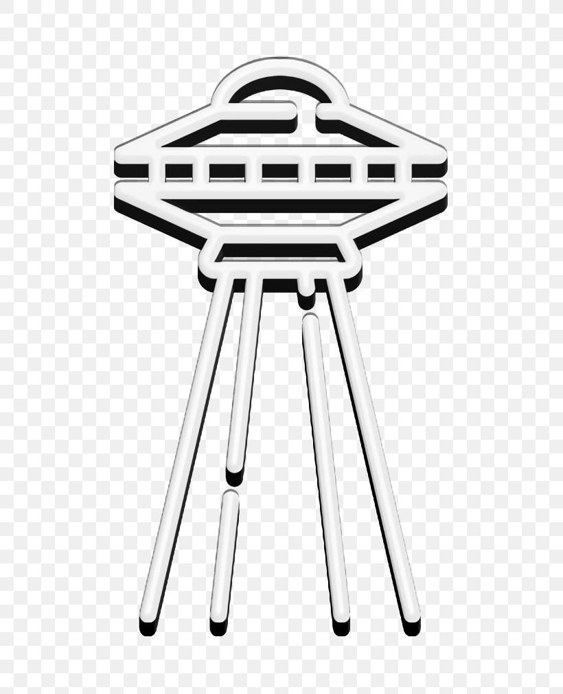 Space Icon Ufo Icon, PNG, 584x1010px, Space Icon, Angle, Black And White, Furniture, Geometry Download Free