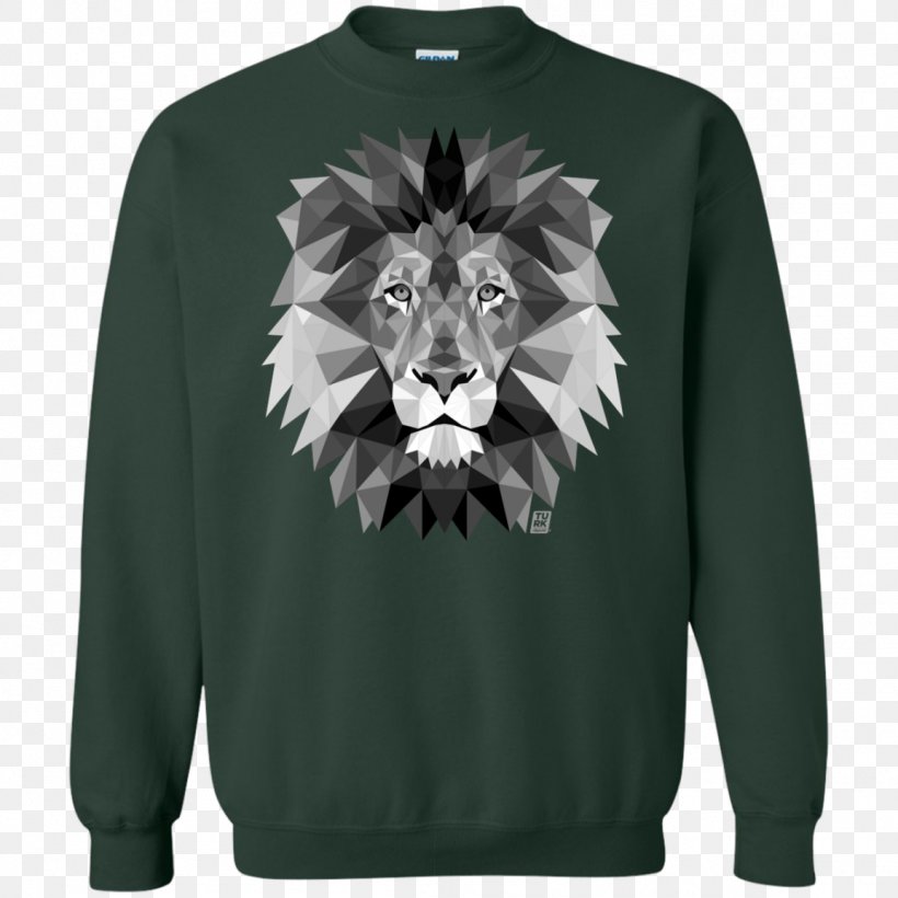 T-shirt Hoodie Sweater Lion, PNG, 1155x1155px, Tshirt, Bluza, Clothing, Crew Neck, Fur Download Free