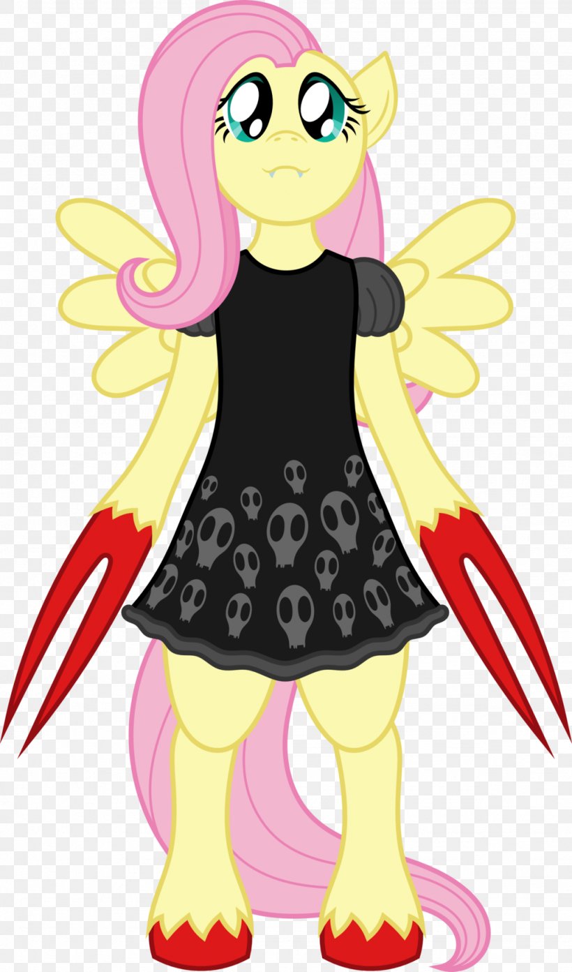 Demon Fluttershy Pony Female Clip Art, PNG, 1024x1740px, Demon, Art, Artwork, Beak, Deviantart Download Free