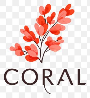 Coral Logo - Coral Floral Branch Illustration PNG