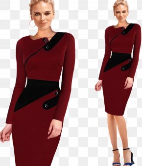 Dress - Sheath Dress Little Black Dress Cocktail Dress Sleeve PNG